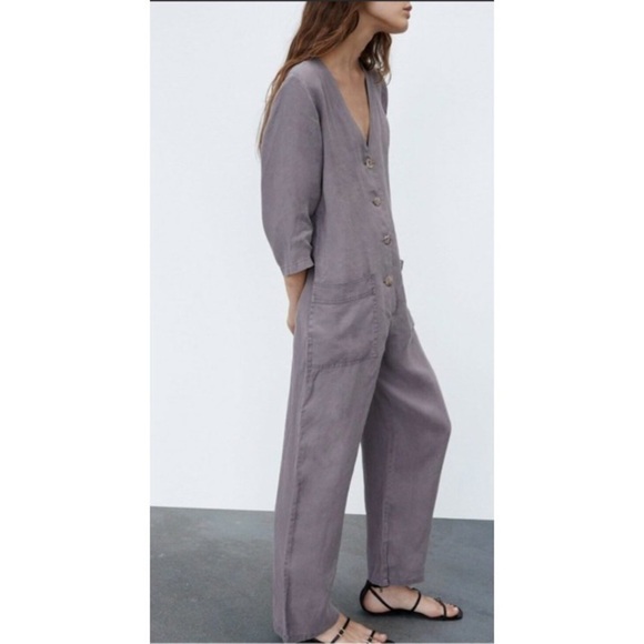 Zara Lillian Linen Jumpsuit - Picture 3 of 6